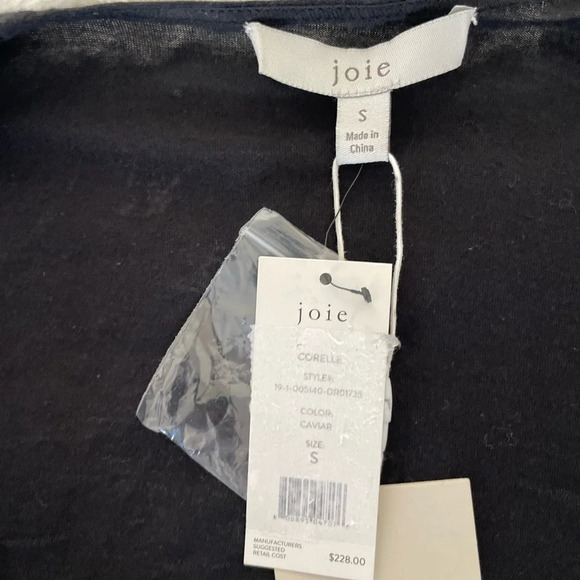 Joie Corelle mini dress in caviar - Picture 7 of 14